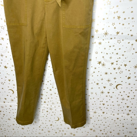 Cabi | Discovery Trouser Paperbag Tie Waist Chino Pants Tan Size 4 - Picture 5 of 15